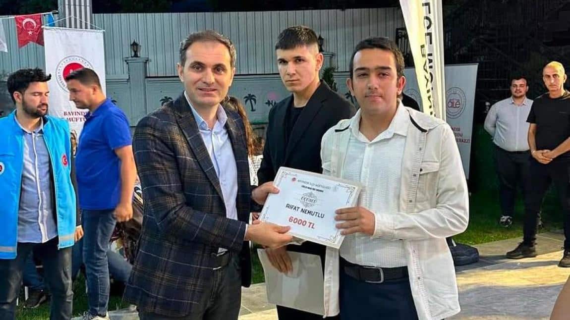 BAYINDIR İLÇE MÜFTÜLÜĞÜNÜN DÜZENLEMİŞ OLDUĞU BİLGİ YARIŞMASI ÖDÜL TÖRENİ